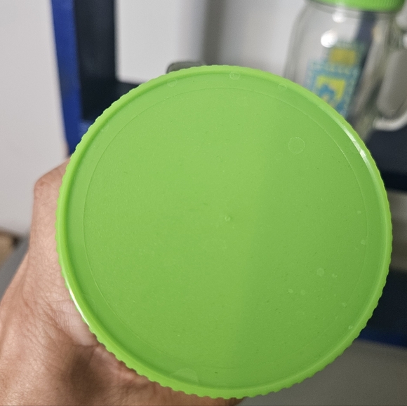 Vtg Anchor Hocking Glass Mason Jar Mugs with Green Lids (Set of 4) 16 oz - Picture 6 of 6